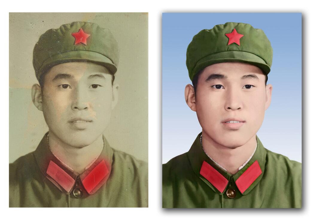 斗门破损照片修复-18